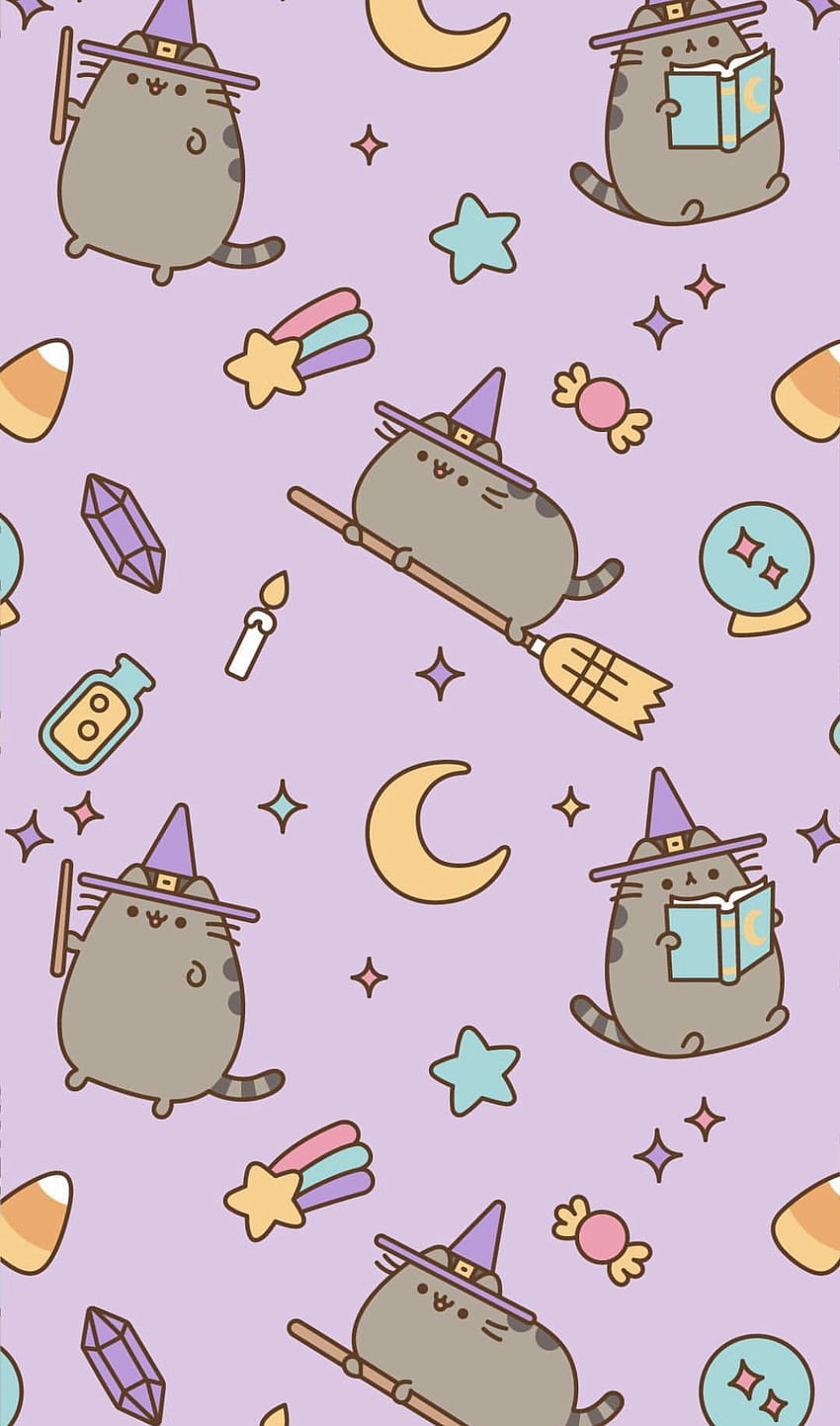 Kawaii Cat, Beautiful Witch Cat HD phone wallpaper