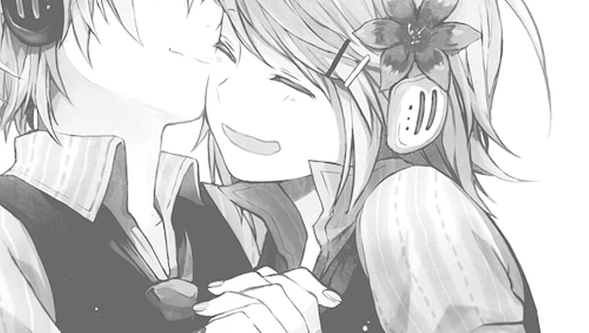 Voir tout Anime Love - Anime Girl And Boy In Headphone,, Happy Anime Boy Fond d'écran HD