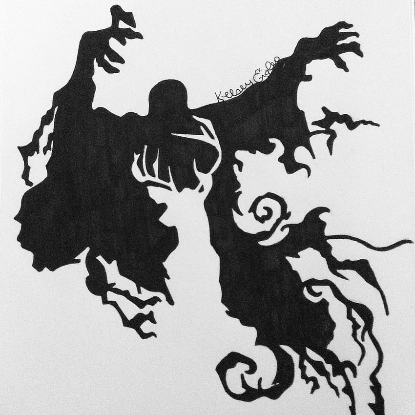 Ruh Emici ve geyik silueti - Kelsey Engles tarafından çizilmiş. Geyik silueti, Siluet çizimi, Grafik ilhamı, Harry Potter Ruh Emici HD telefon duvar kağıdı