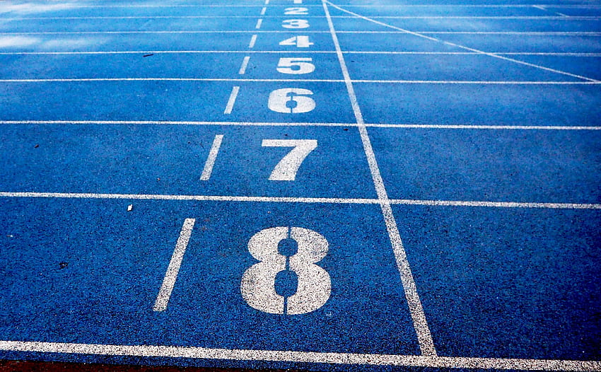 Running track, sports, numbers, typos HD wallpaper