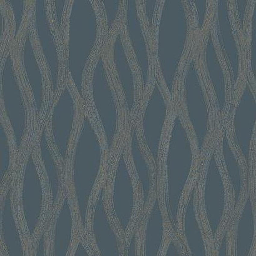 York Wallcoverings SN1350 Candice Olson Dream On Drizzle navy blue, medium blue, gold - The Savvy Decorator HD phone wallpaper