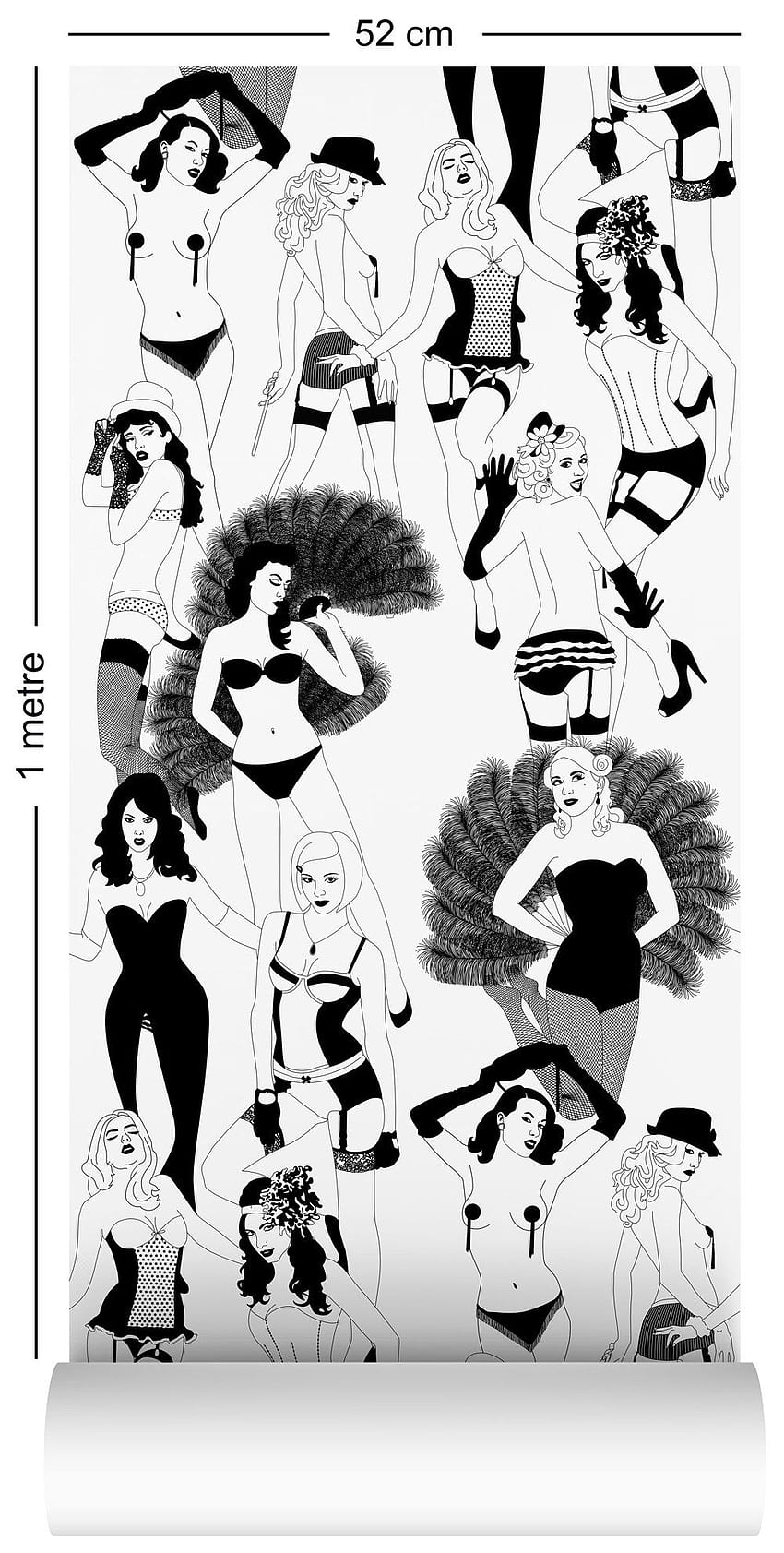Ltd. Edition Burlesque (Red Lips) - Wallpaper – Dupenny