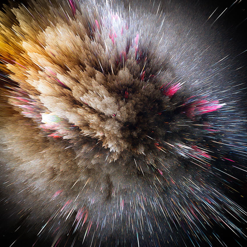 Shine, 3D, Lines, Brilliance, Form, Forms, Volume, Cosmic Explosion, Space Explosion, Pointed HD phone wallpaper