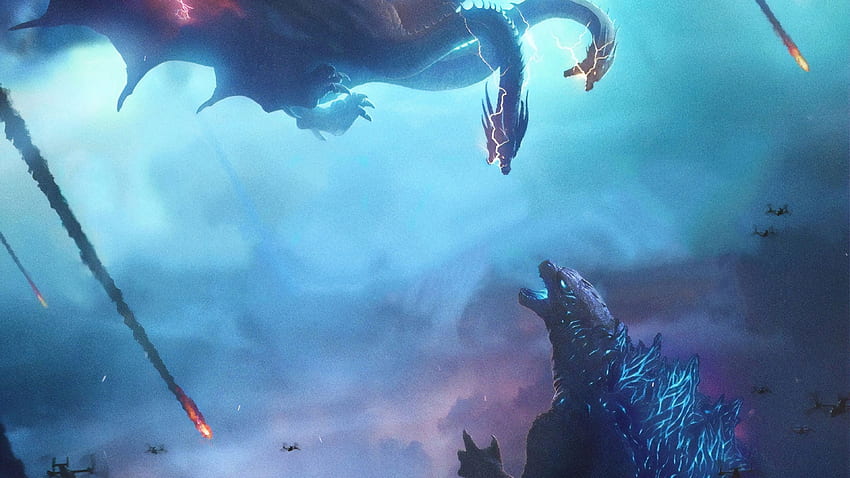 Godzilla vs. King Ghidorah ก็อดซิลล่า: ราชาแห่งสัตว์ประหลาด วอลล์เปเปอร์ HD