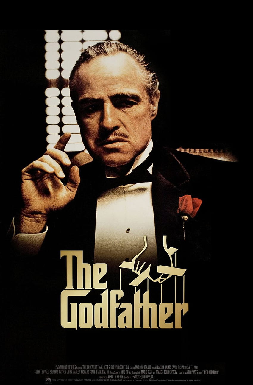 Pin di Baju untuk dipakai, The Godfather Movie Poster HD phone wallpaper
