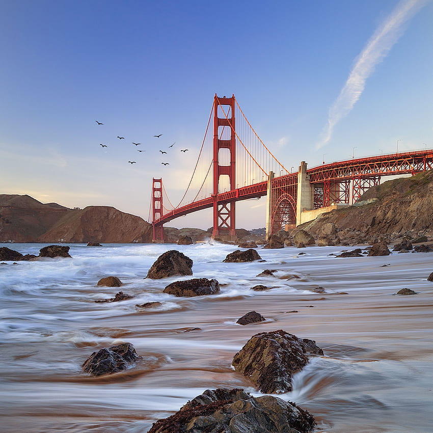 bridge, coast, golden gate bridge, ipad pro retina, , background, 20557, San Francisco iPad HD phone wallpaper