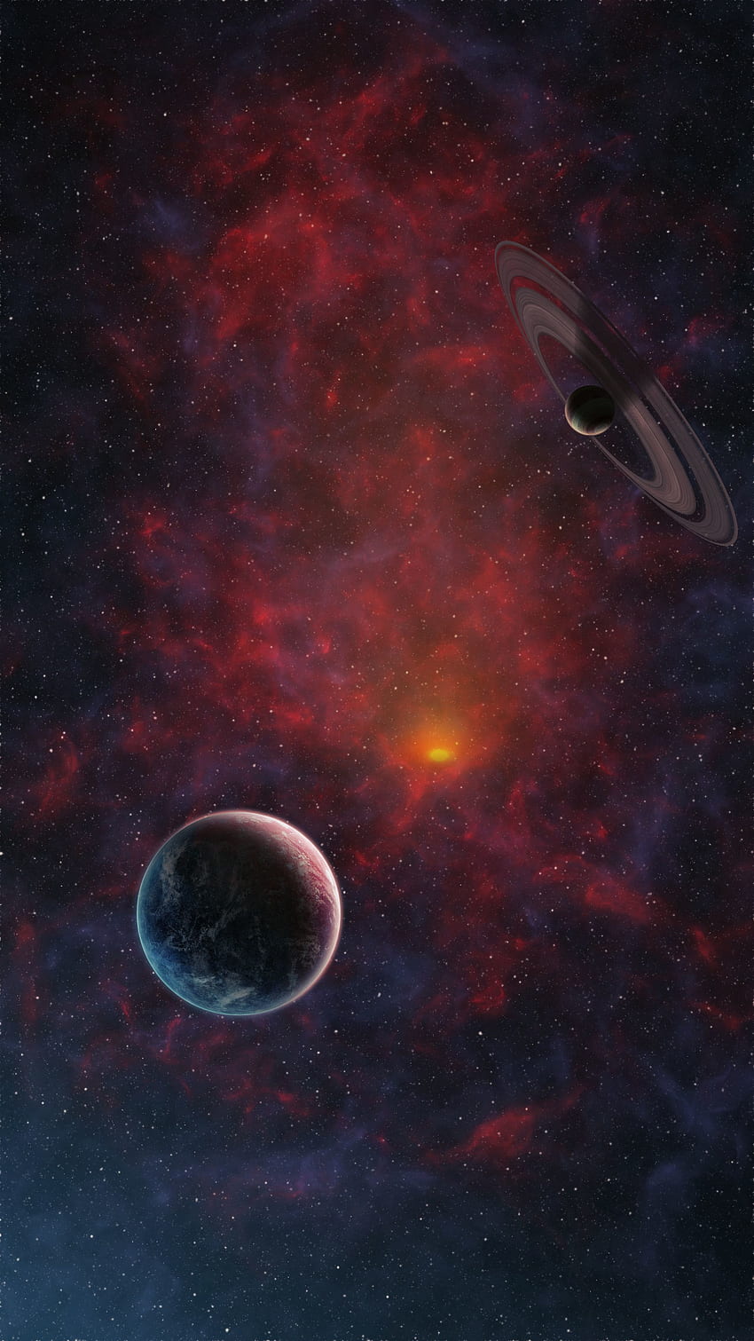 Planeten, Universum, Sterne, Galaxie, Satellit, Open Space HD-Handy-Hintergrundbild