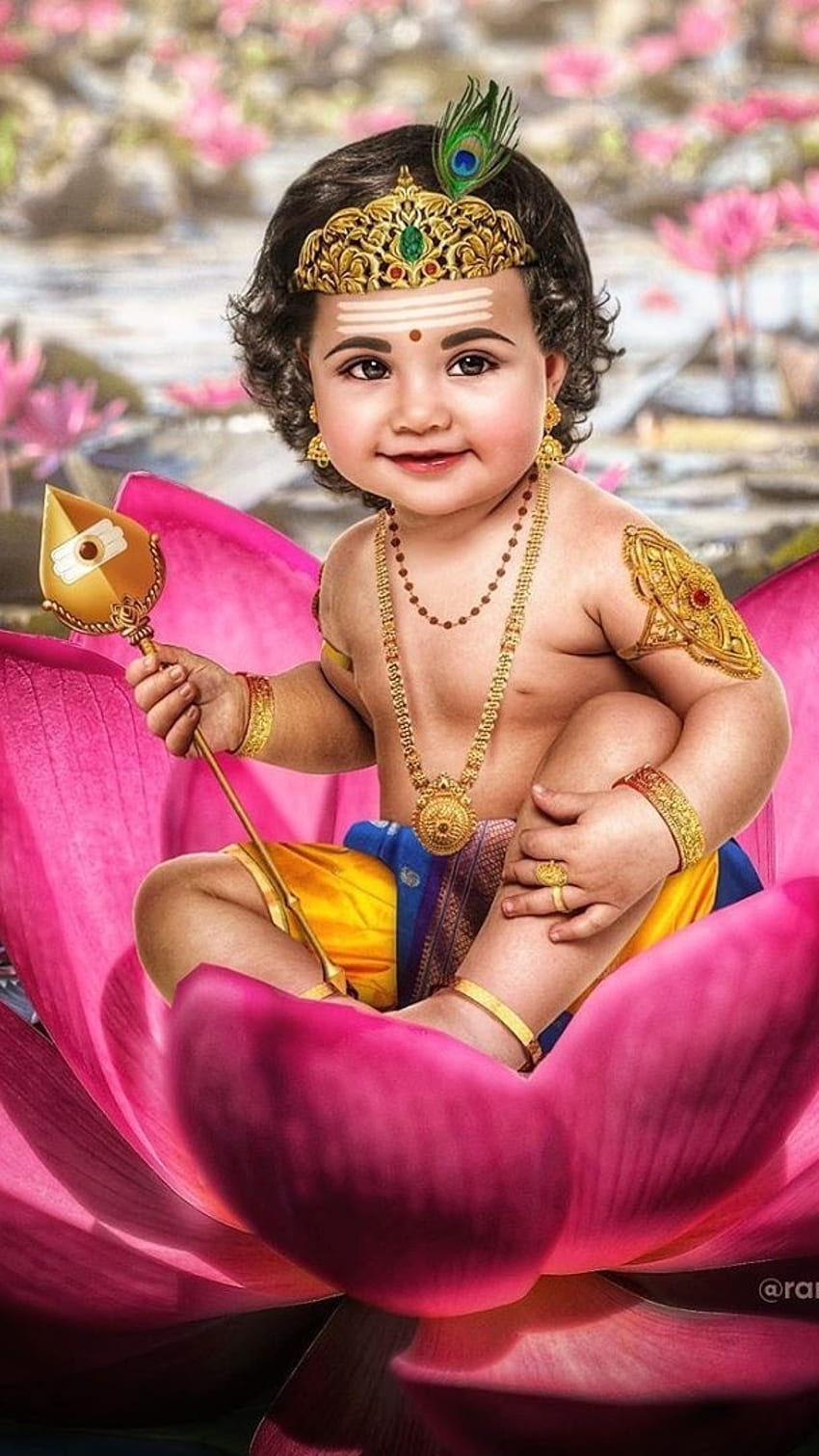 Murugan , Lotus, Background, little lord murugan HD phone ...