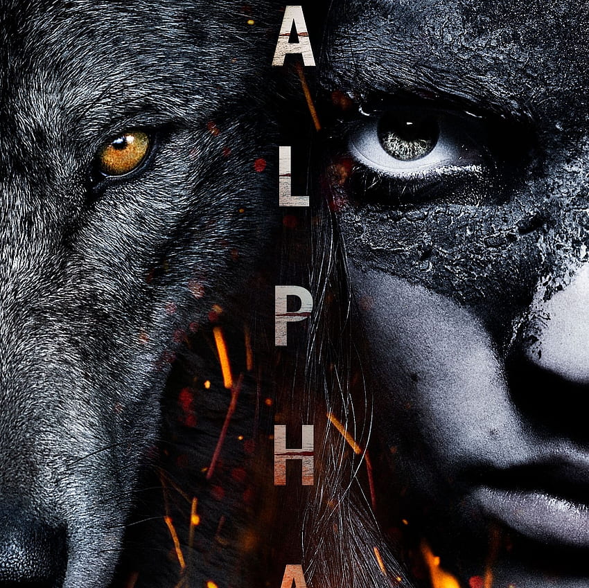 Alfa 2018, alfa, cara, lobo, ojos, película, póster, lup fondo de pantalla