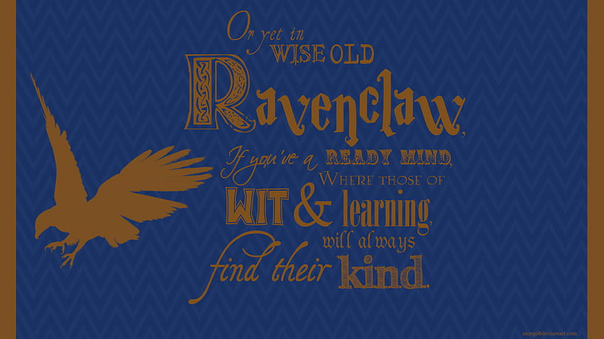 Ravenclaw by Niongi [] for your , Mobile & Tablet. Explore Ravenclaw . Gryffindor , Slytherin , Harry Potter Hogwarts, Cute Ravenclaw HD wallpaper