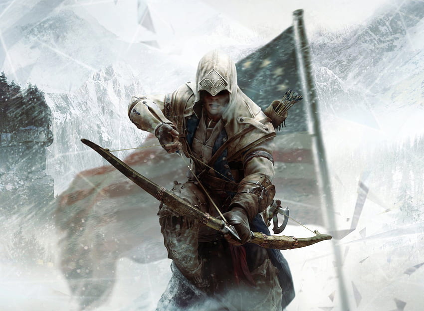 Ultra Assassin's Creed III, Connor Kenway HD wallpaper