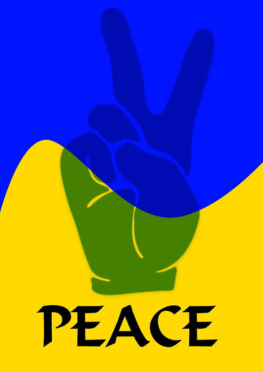 Peace, flag, blue, dom, ukraine, yellow HD phone wallpaper