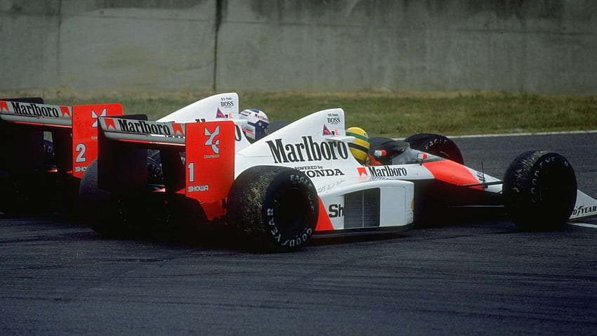 Alain Prost vs. Ayrton Senna : F1 の決定的なライバル関係のトップ 10 の瞬間。 フォーミュラ1® 高画質の壁紙