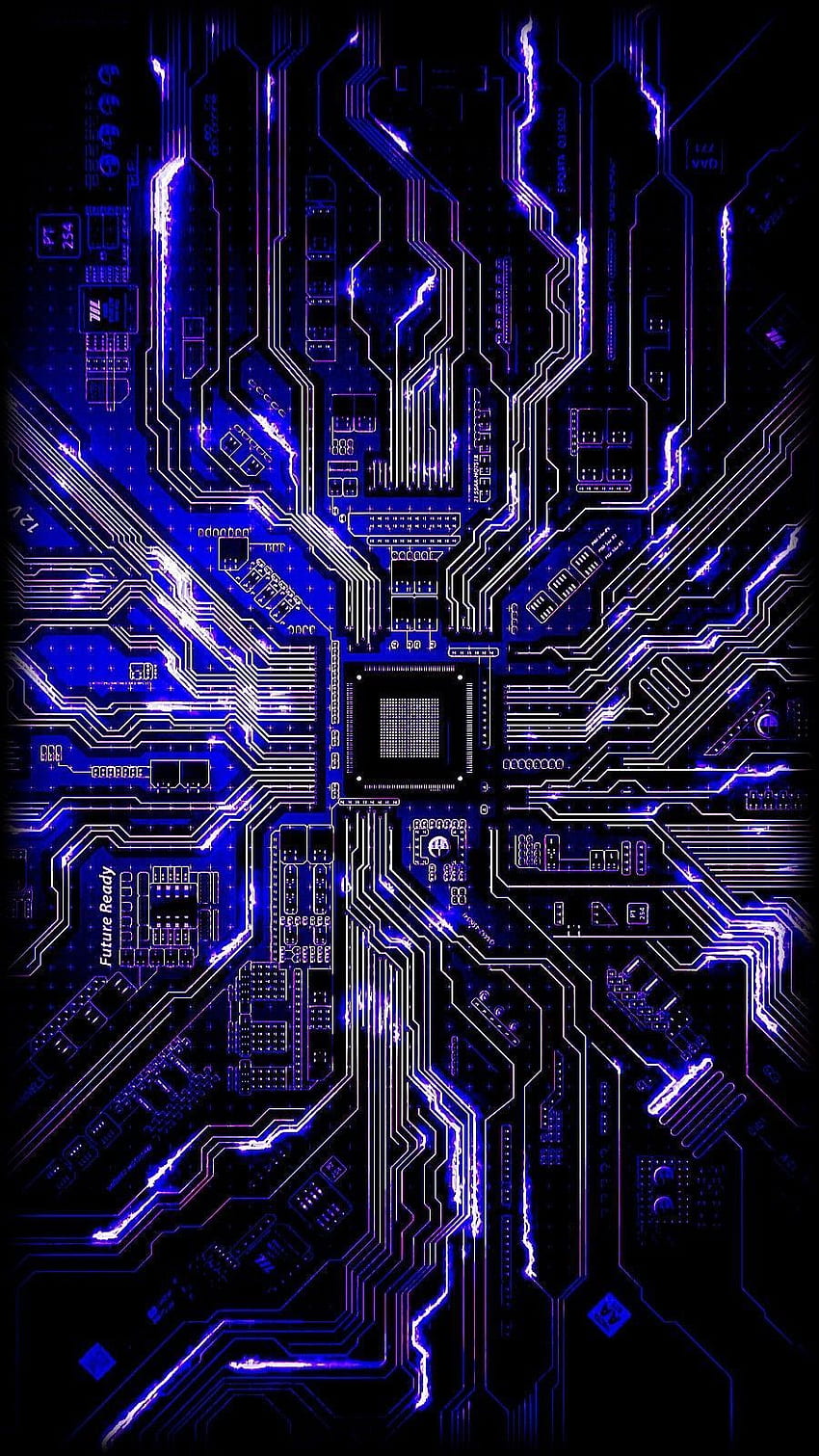 Electronic Glitch, Dark Electronic HD phone wallpaper