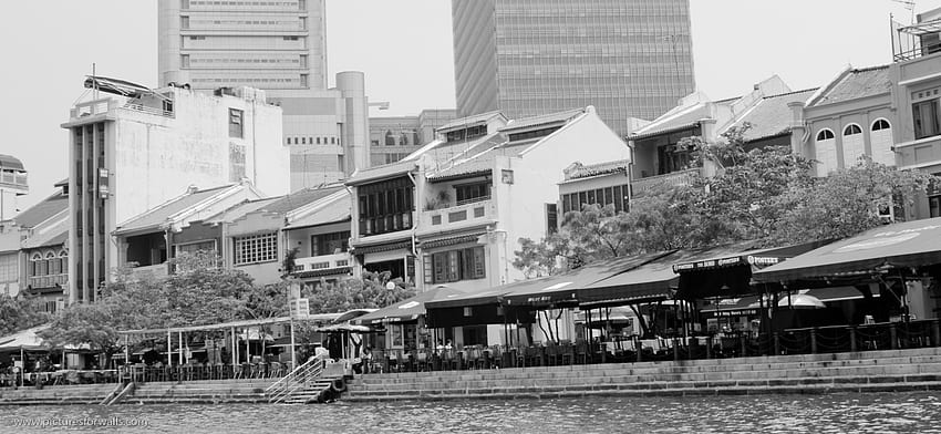 and Background. Black and White s and Rio, Hong Kong, New York, Paris and more, Old Singapore HD wallpaper