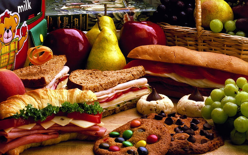 Sandwiches food cookies bread grapes pears apples . . 194471, 1920 X 1200 Sandwich HD wallpaper