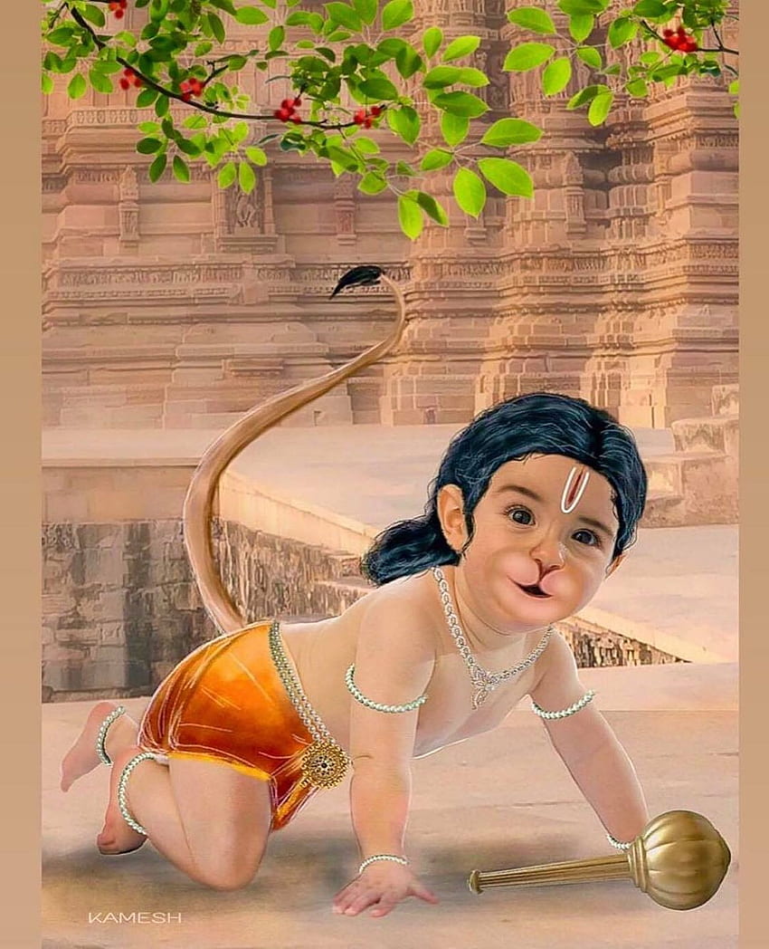 sreenu, Baby Hanuman Sfondo del telefono HD