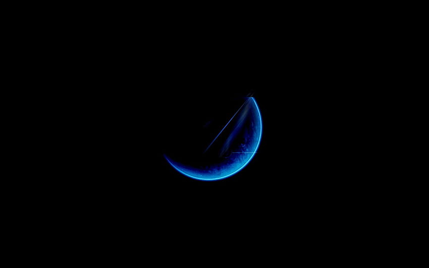 Bulan, Bersinar, Terang, Minimalisme Wallpaper HD
