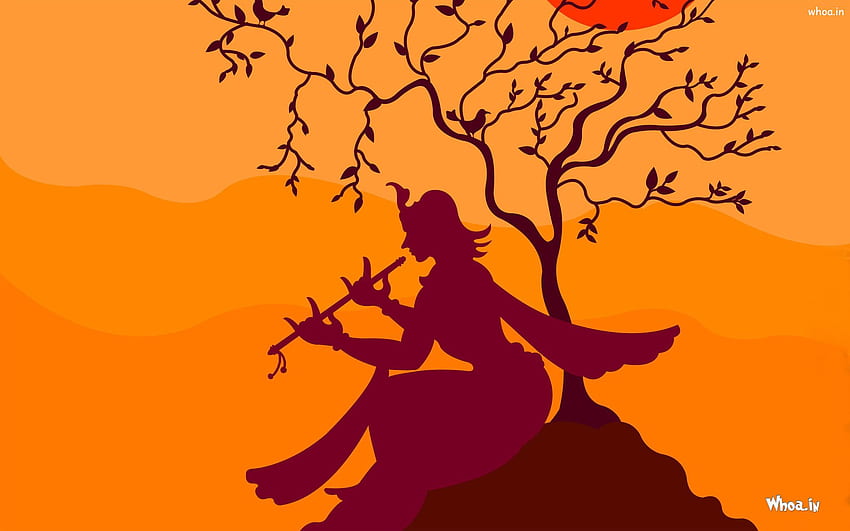 Krishna painting - Janmashtami for your mobile cell phone HD wallpaper