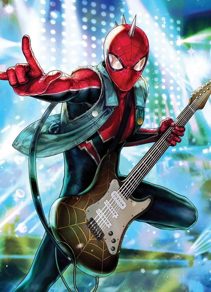 SpiderPunk SpiderMan  Spiderman artwork Superhero wallpaper Marvel  wallpaper