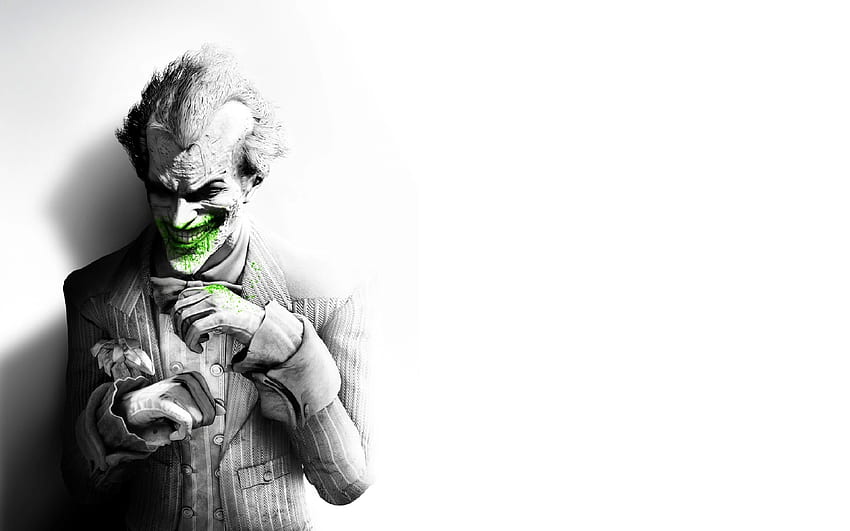 Batman Arkham Origin Joker Smile Face Suit Black, Joker Ultra HD wallpaper