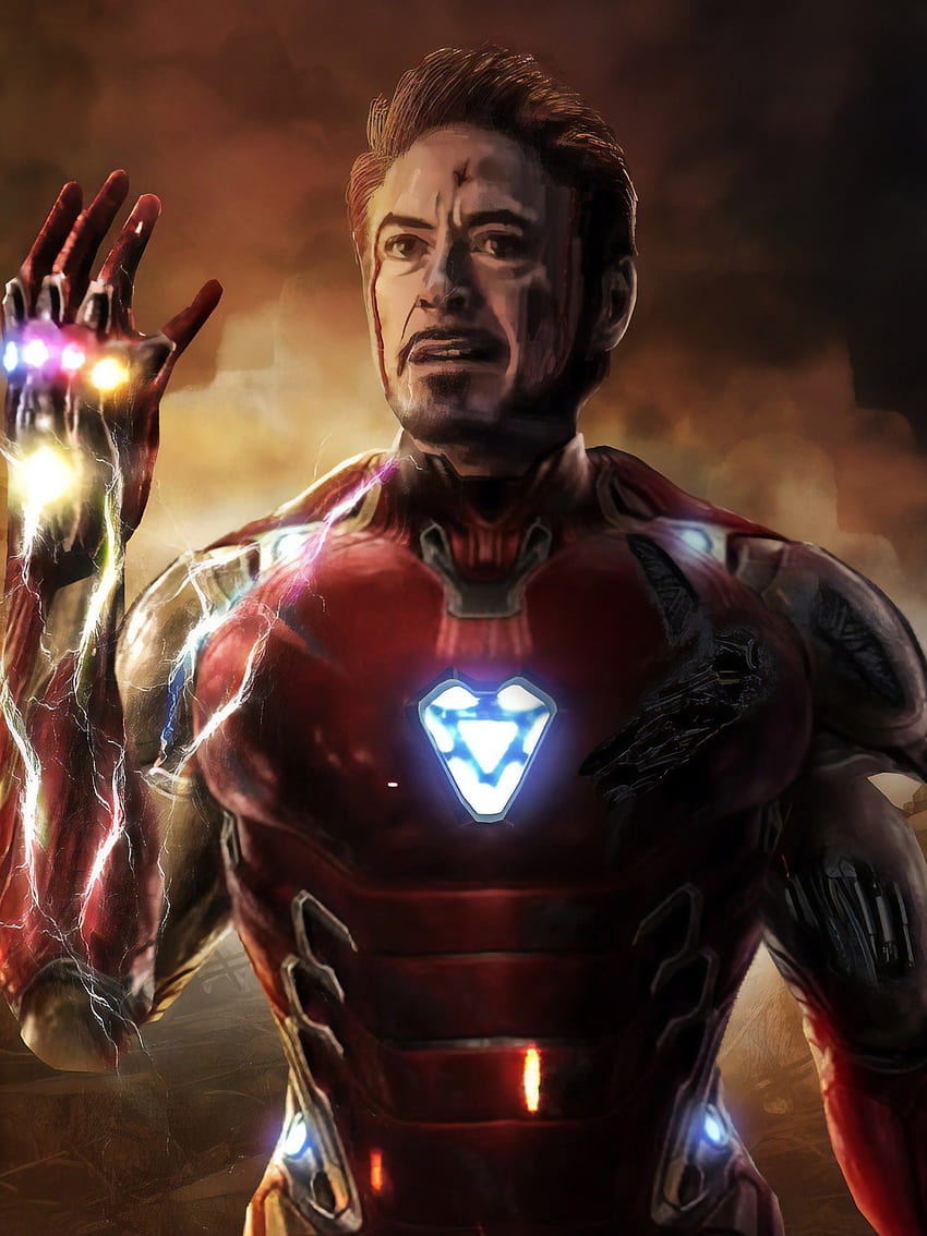 Avengers: Endgame Iron Man Tony Stark Infinity Stones HD phone wallpaper