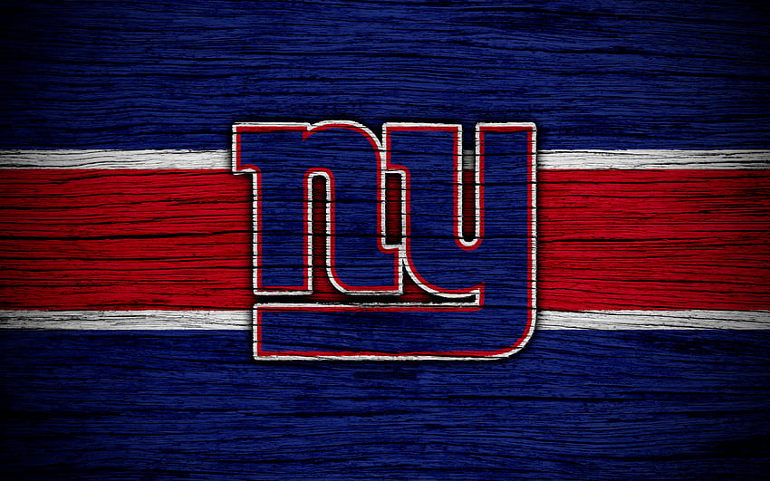 New York Giants, , wooden texture, NFL, american football, NFC, USA, art, logo, East Division for with resolution . High Quality , Giants HD wallpaper