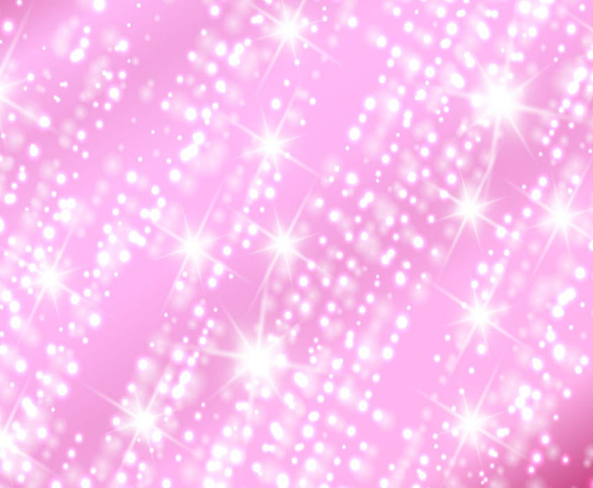 Vector Pink Sparkles Background With Glow Stars Vector Art & Graphics, Light Pink Sparkle HD wallpaper