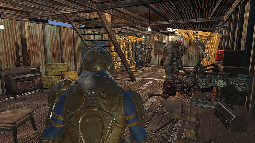 Fallout 4 Garagen-Rekonstruktionsprojekt HD-Hintergrundbild