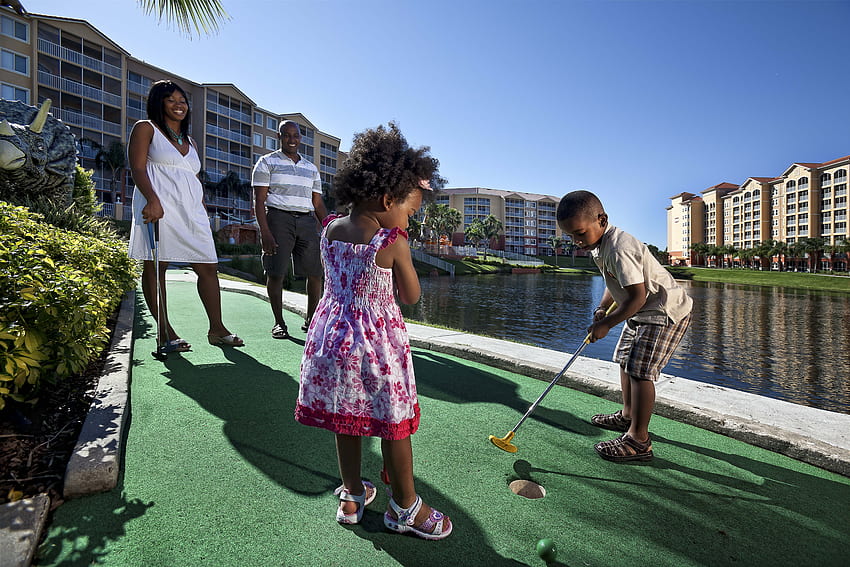 Golf miniature de trou. Westgate Vacation Villas Resort & Spa Orlando. Westgate Resorts, Floride Golf Fond d'écran HD