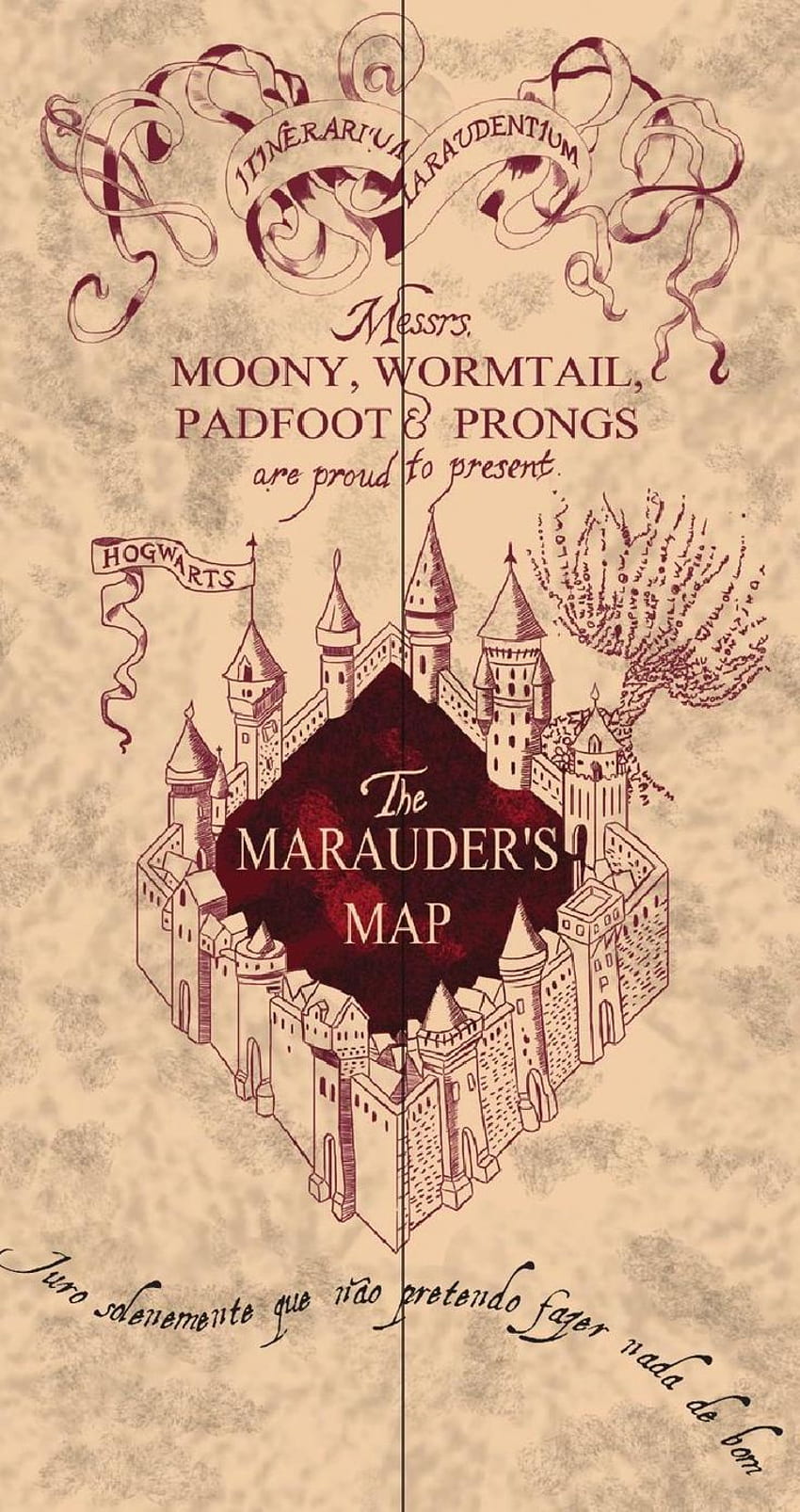 The marauder's map, marauders map, harry potter HD phone wallpaper