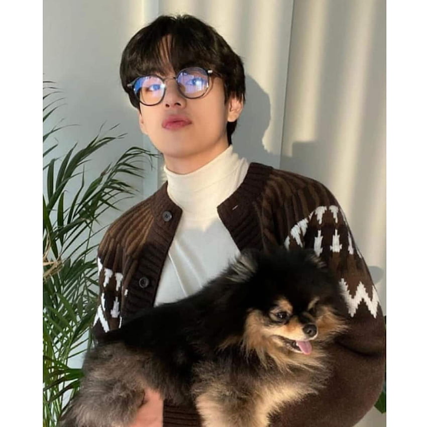 วี BTS หรือที่รู้จักในนามคิมแทฮยองเป็นพ่อที่น่ารักของ Teacup Pomeranian, Yeotan – ดูรูป, Kim Taehyung 2021 วอลล์เปเปอร์โทรศัพท์ HD