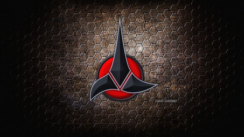 símbolo klingon, símbolo de Star Trek papel de parede HD