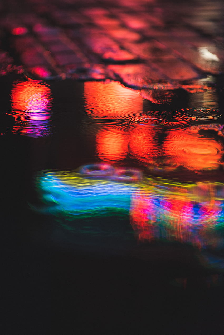 Water, Macro, Glare, Blur, Smooth HD phone wallpaper