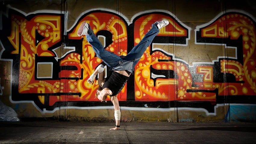 Dance, City, Graffiti - Cool Of Breakdancing HD wallpaper