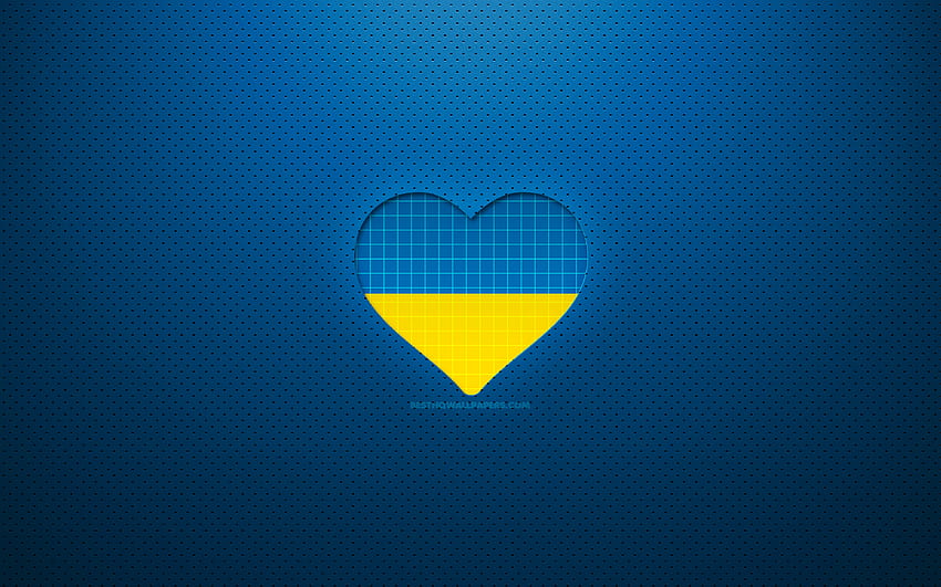 Ukraine, amour, ukrainien, drapeau, ukr, coeur Fond d'écran HD
