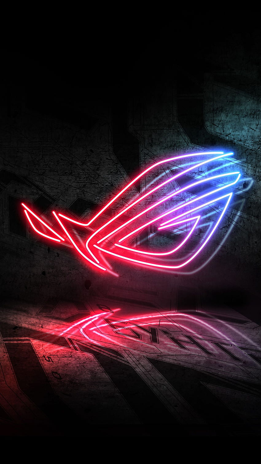 Rog Neon Logo In Resolution. Phone , Neon , Cool for phones, Rog android HD phone wallpaper