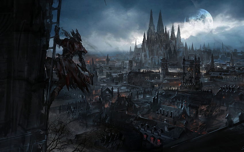 Mroczne, Fantasy, Miasto, Bloodborne, Gry wideo - Bloodborne Tapeta HD