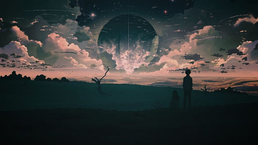 Cloud, Anime, Night, Dusk, Sunrise HD wallpaper