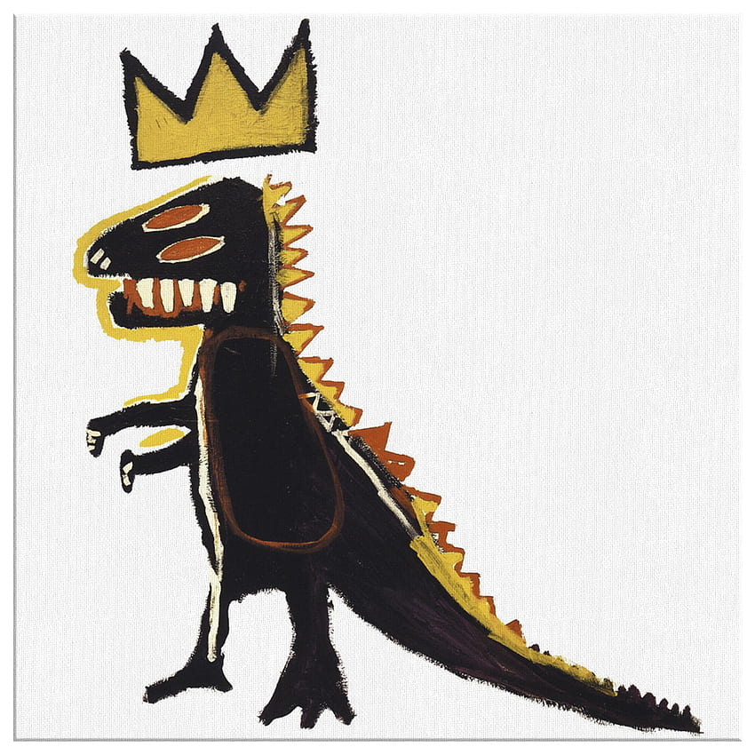 T Rex Oleh Basquiat – PENTHOUSE TANPA RUMAH, Basquiat Crown wallpaper ponsel HD