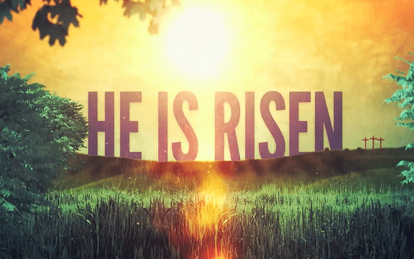 On zmartwychwstał – Wesołych Świąt Wielkanocnych 2018, Chrystus zmartwychwstał Tapeta HD