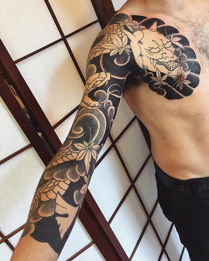 Tatuajes japoneses de Cacau Horihana. Tatuajes y Henna, Oni Irezumi fondo de pantalla del teléfono