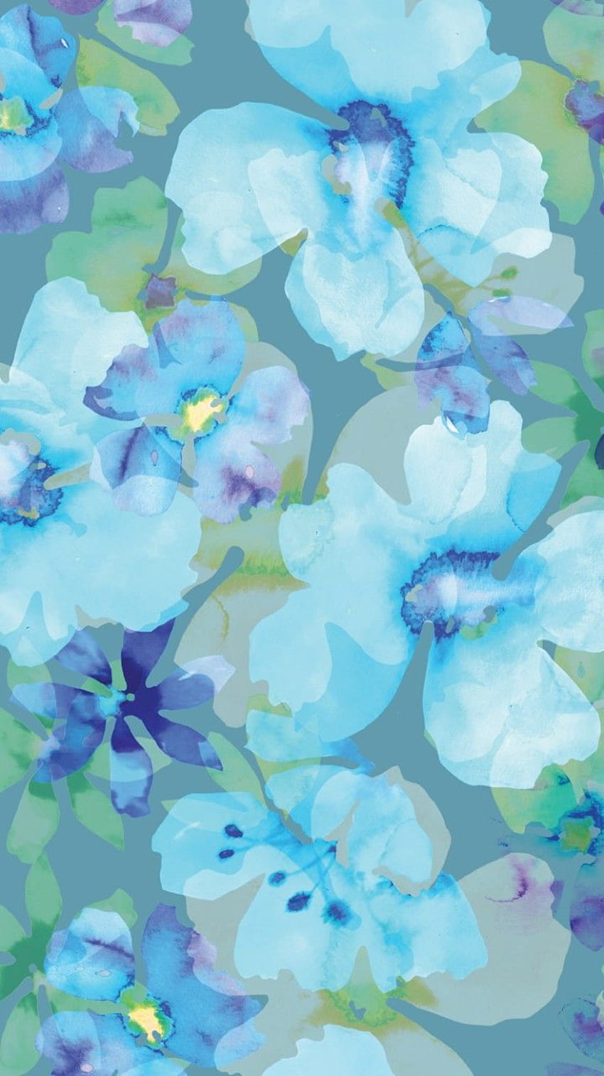 iPhone . Blue, Aqua, Petal, Flower, Lilac, Turquoise HD phone wallpaper