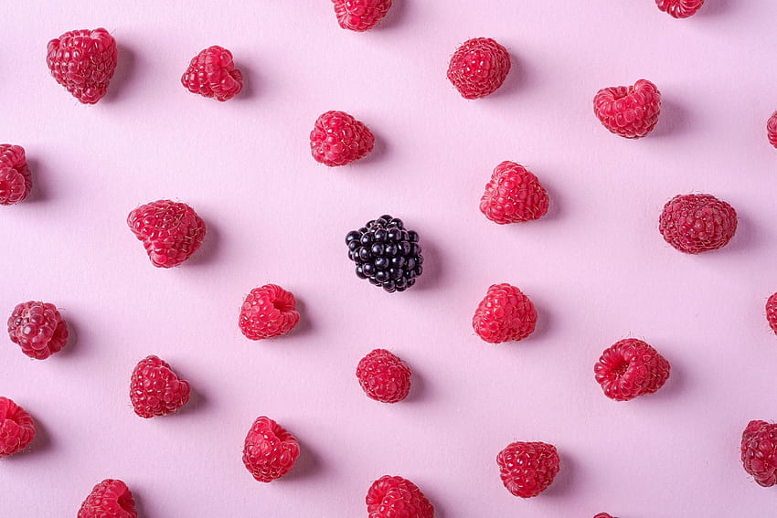 Makanan, Raspberry, Berries, Blackberry, Matang, Segar Wallpaper HD