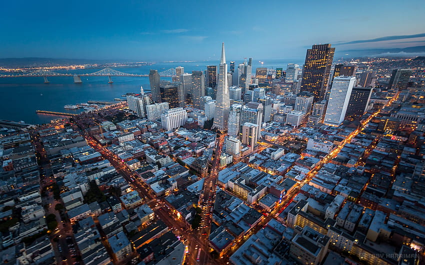 Бъдещ силует на Сан Франциско, iPad на Сан Франциско HD тапет