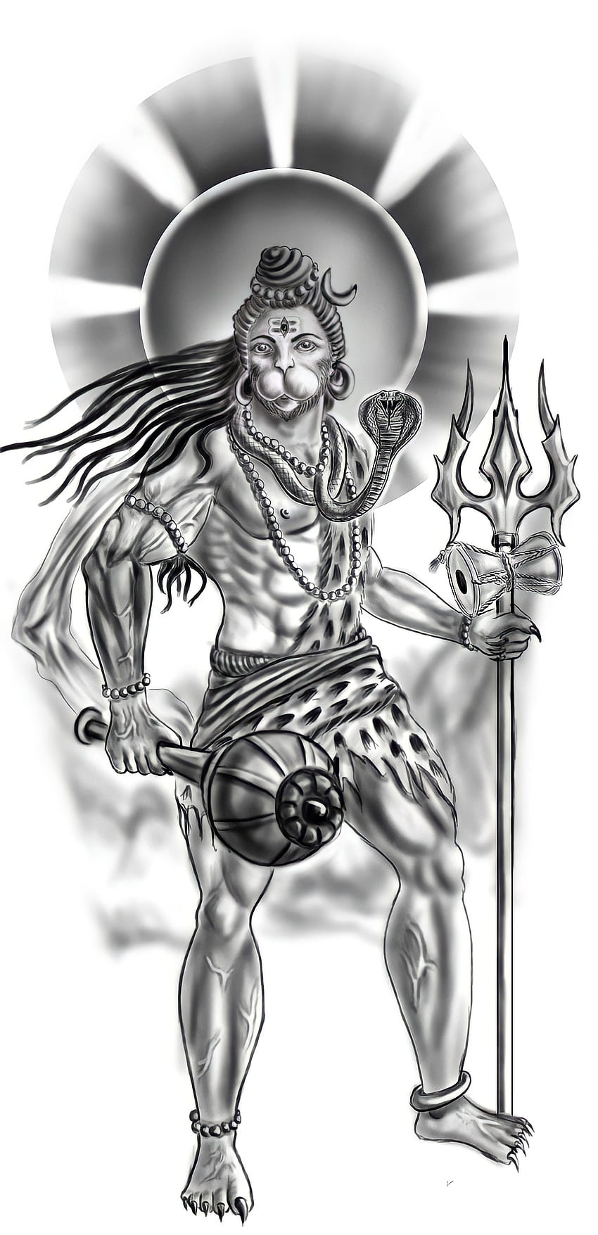 Buy Metal Hanuman Ji Gada Online in India  Etsy
