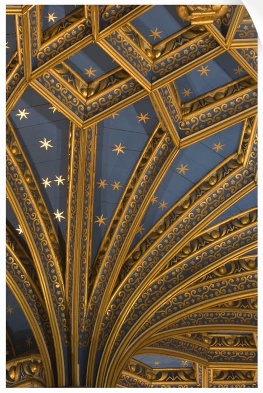 Chapel Royal ceiling, Hampton Court Palace. Starry ceiling, Hampton court palace, Architecture HD phone wallpaper