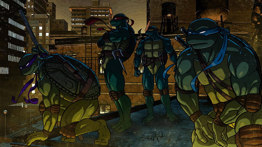 Teenage Mutant Ninja Turtles 2017, Anime Ninja Turtles HD wallpaper