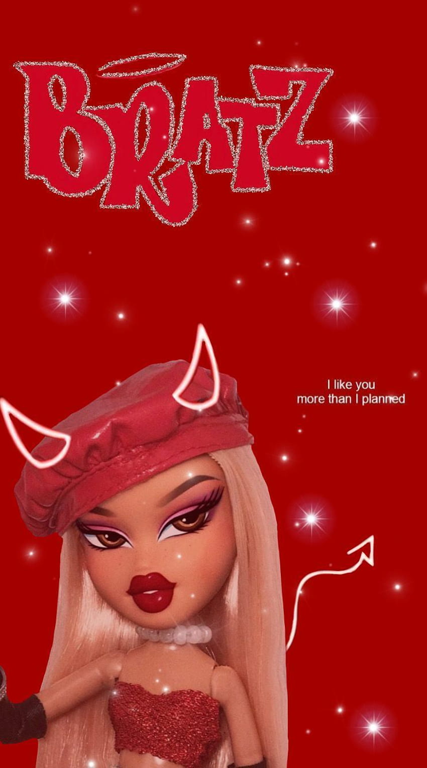 Red Lipstick Makeup, Cute Devil HD phone wallpaper