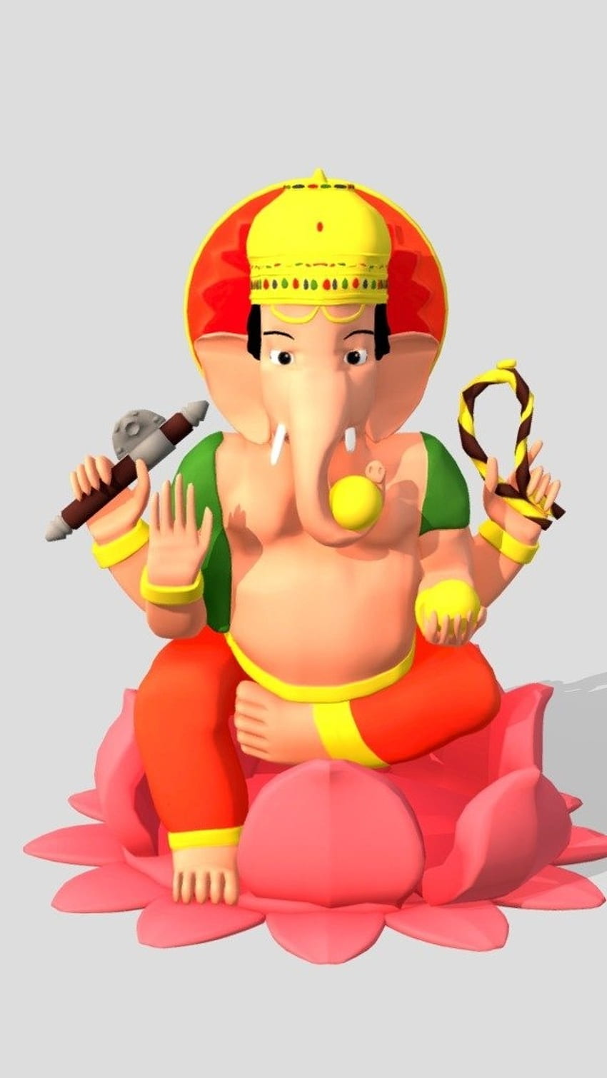 3d Ganesh, Beautiful, Cute, Painting HD phone wallpaper | Pxfuel
